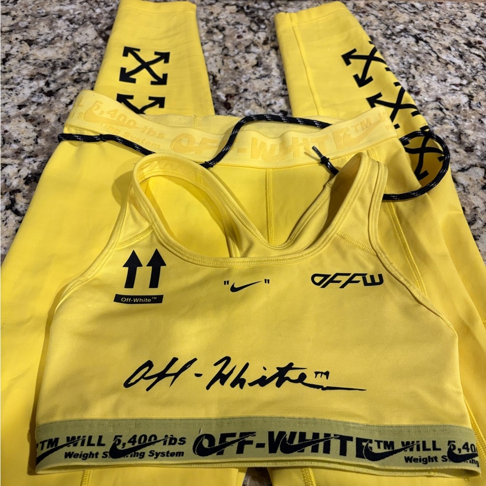 Nike Off-White Vibrant Yellow Top